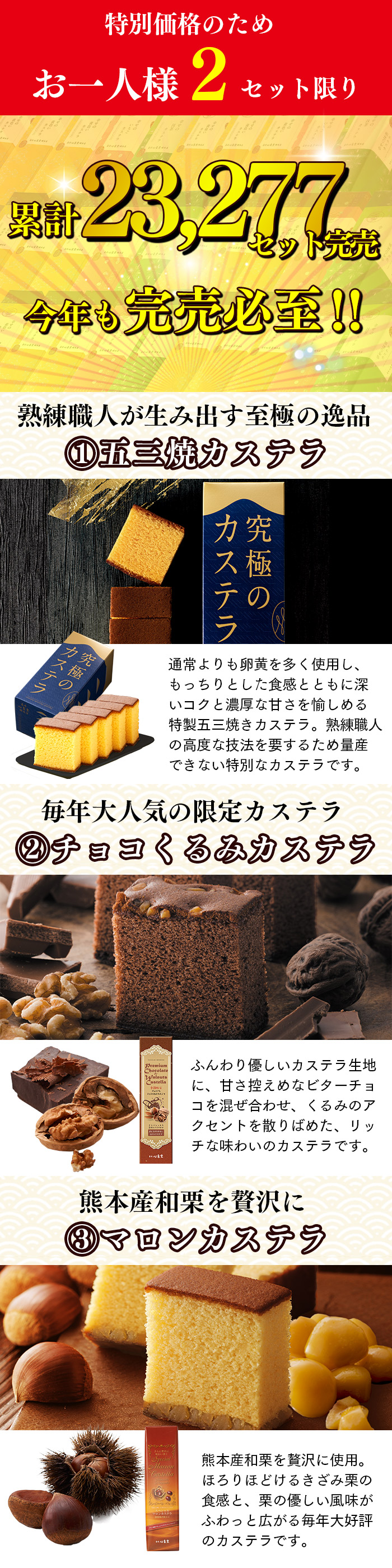 福袋 食品 お菓子 カステラ 2024