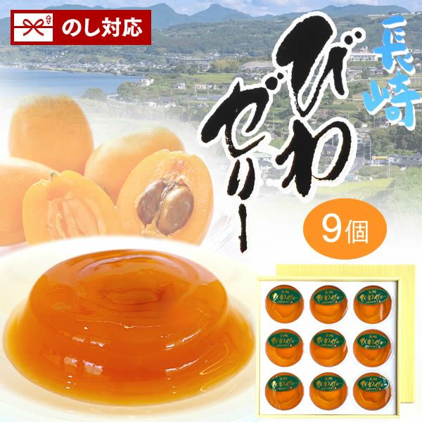 長崎 びわゼリー ギフト 9個入り 送料無料・込 TO95